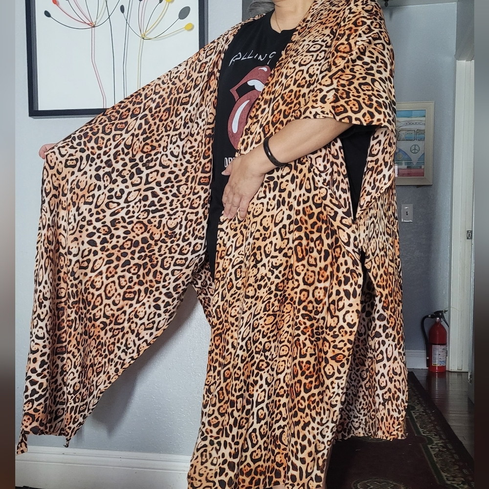 Victoria's Secret SWIM Bikini Cover Up Kimono Style Animal Print - Picture 5 of 10